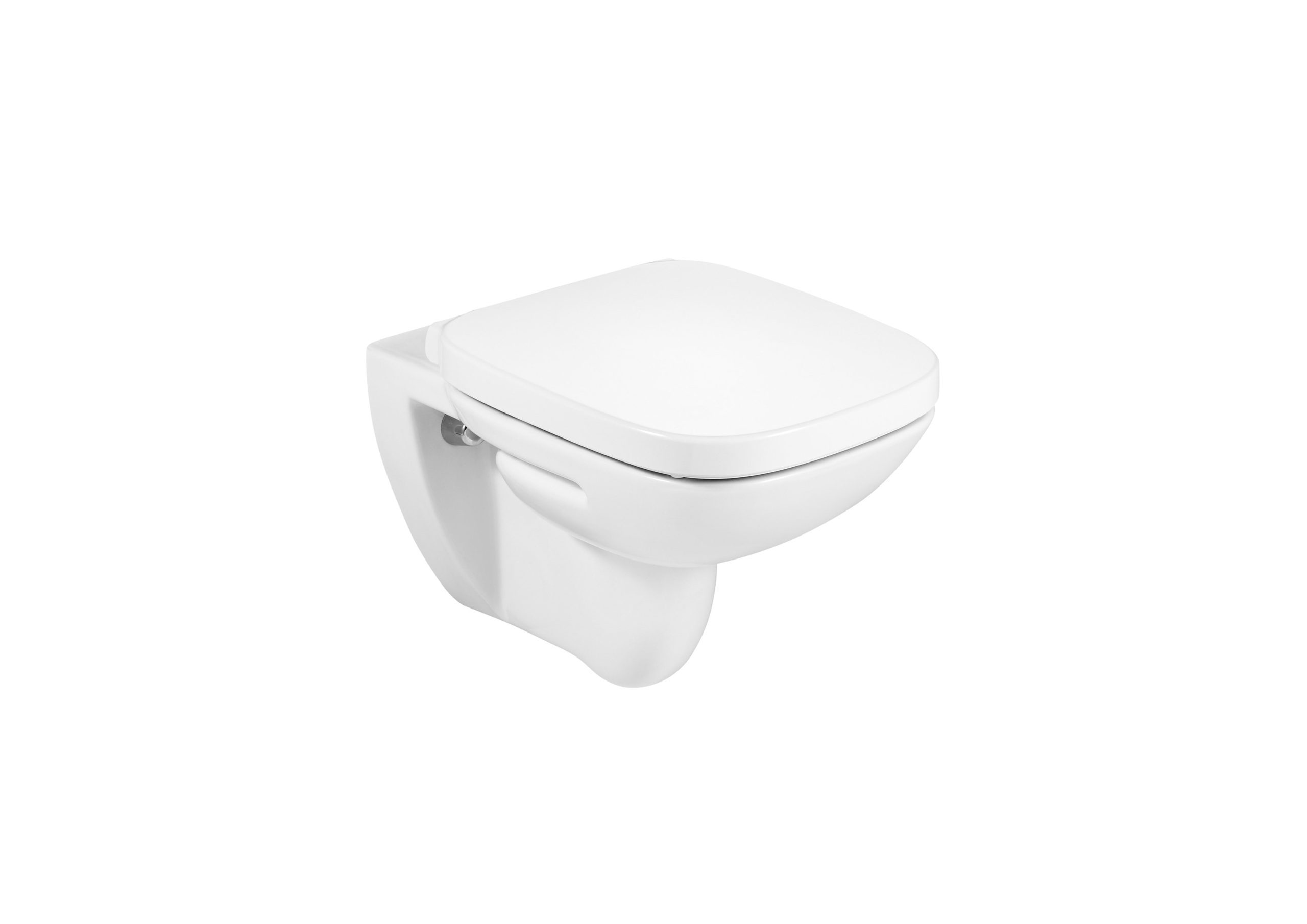 SQUARE - Vitreous china wall-hung WC with horizontal outlet