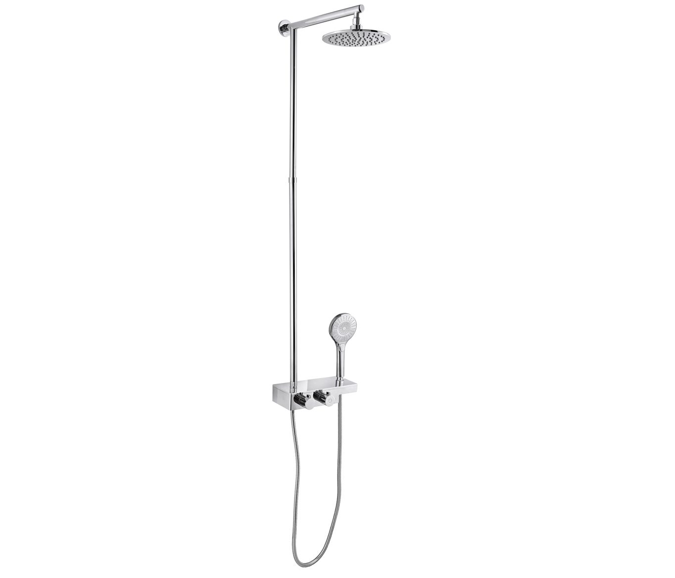 Thermostatic Rail with Overhead /and multifunction hand shower Thermostatic Rail with Overhead /and multifunction hand shower